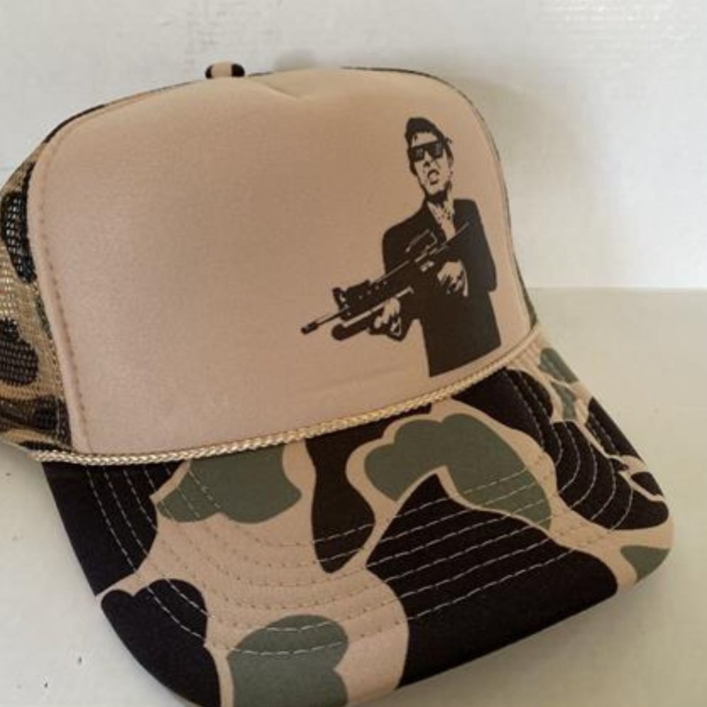 80s Tony Montana Fans Funny Classic Film Vintage Style Scarface The Movie Hat - Picture 2 of 2